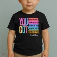 2You Got This DonT Stress Rock The Test Test Day Toddler T-Shirt thumb 2