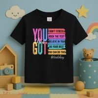 2You Got This DonT Stress Rock The Test Test Day Toddler T-Shirt thumb 3