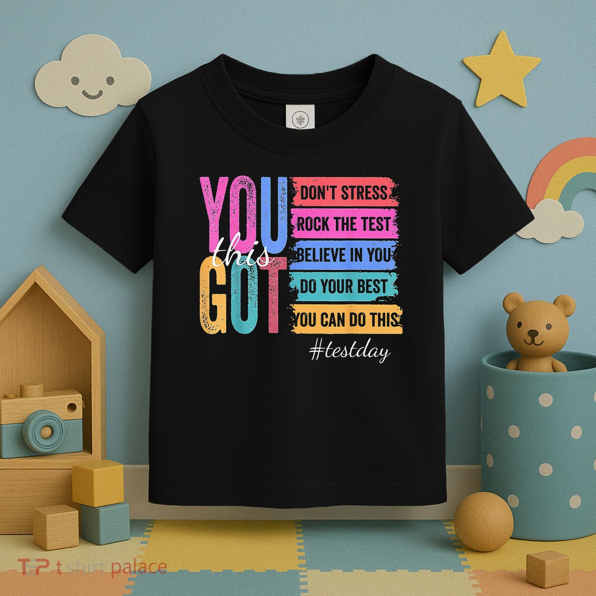 2You Got This DonT Stress Rock The Test Test Day Toddler T-Shirt