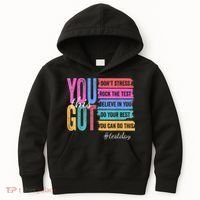 2You Got This DonT Stress Rock The Test Test Day Kids Hoodie thumb 0