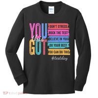 2You Got This DonT Stress Rock The Test Test Day Kids Long Sleeve Shirt thumb 0