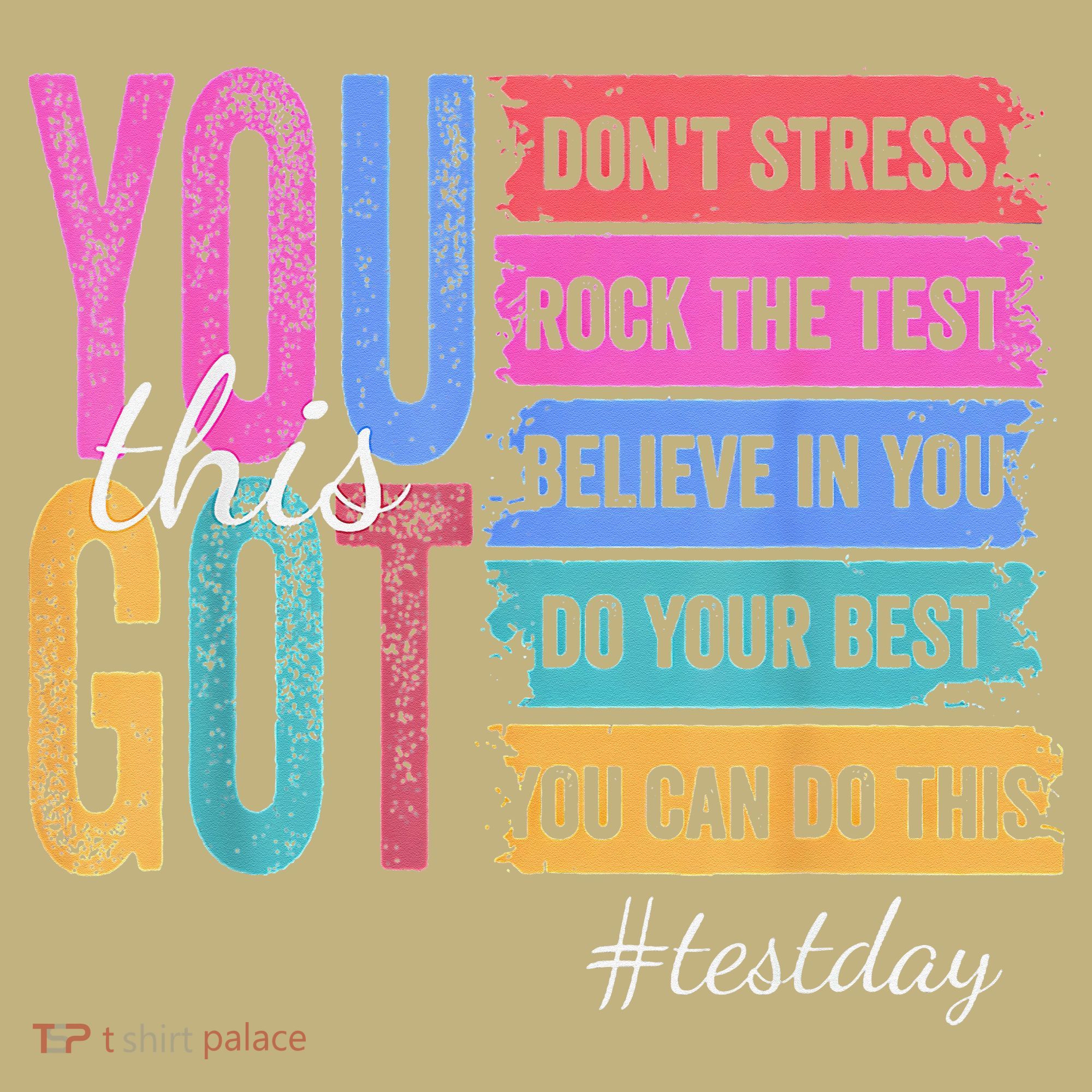 2You Got This DonT Stress Rock The Test Test Day Mousepad
