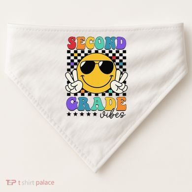 2nd Grade Teacher First Day Second Grade USA-Made Doggie Bandana