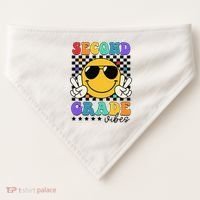 2nd Grade Teacher First Day Second Grade USA-Made Doggie Bandana thumb 0