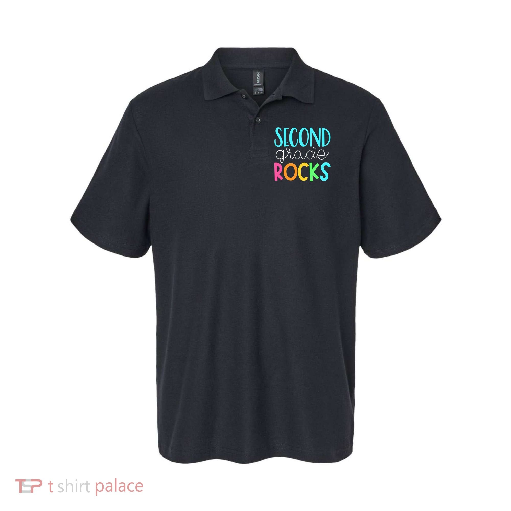 2nd grade teacher, second grade rocks Polo