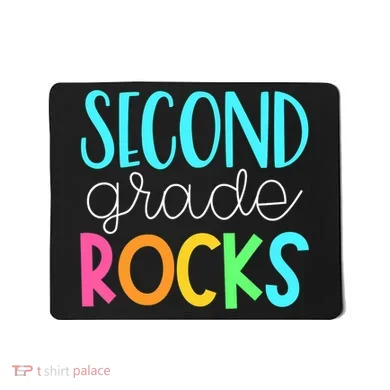 2nd grade teacher, second grade rocks Mousepad