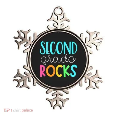 2nd grade teacher, second grade rocks Ornament