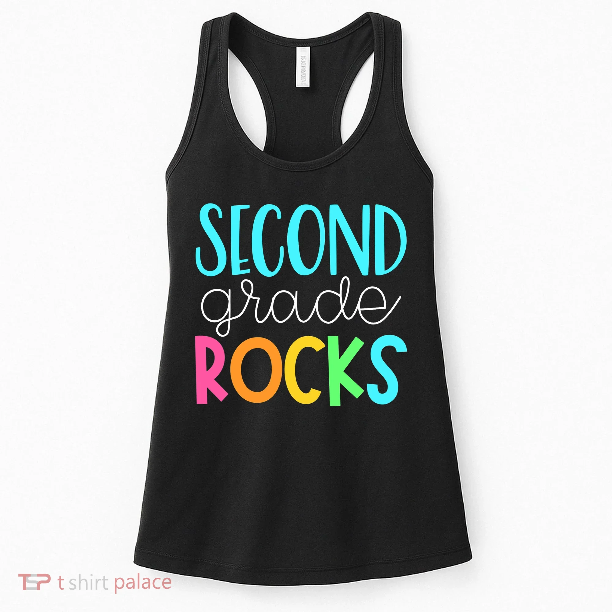 2nd grade teacher, second grade rocks Women's Tank Top