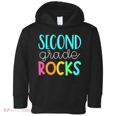 2nd grade teacher, second grade rocks Toddler Hoodie