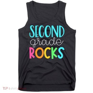 2nd grade teacher, second grade rocks Tank Top