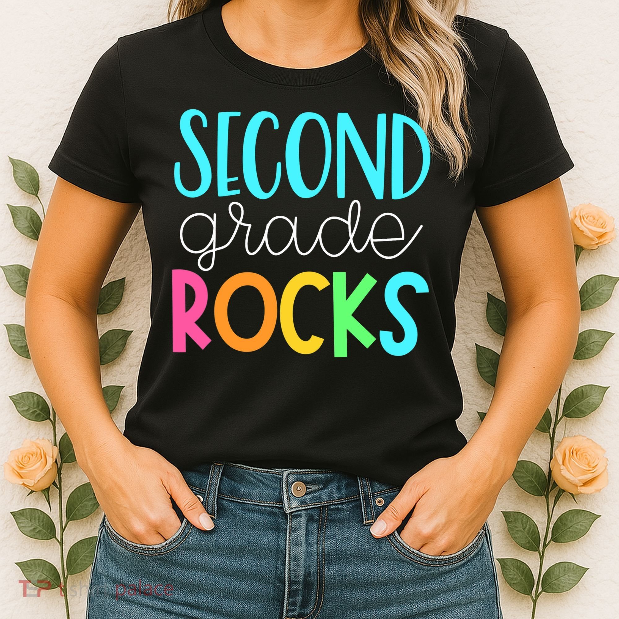 2nd grade teacher, second grade rocks Women's T-Shirt