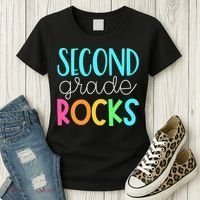 2nd grade teacher, second grade rocks Women's T-Shirt thumb 3