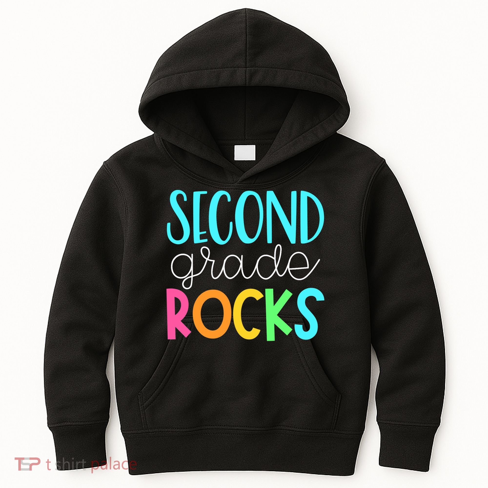 2nd grade teacher, second grade rocks Kids Hoodie