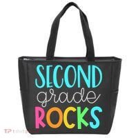 2nd grade teacher, second grade rocks Tote Bag thumb 0