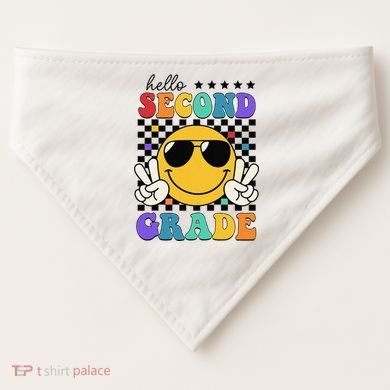 2nd Grade Teachers First Day Second Grade USA-Made Doggie Bandana