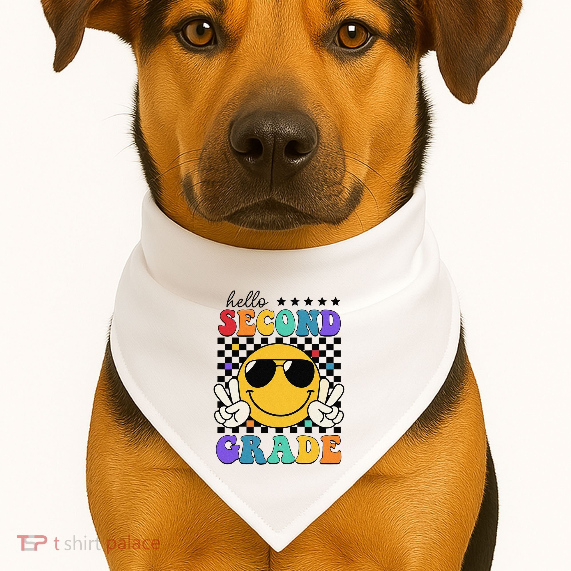 2nd Grade Teachers First Day Second Grade USA-Made Doggie Bandana