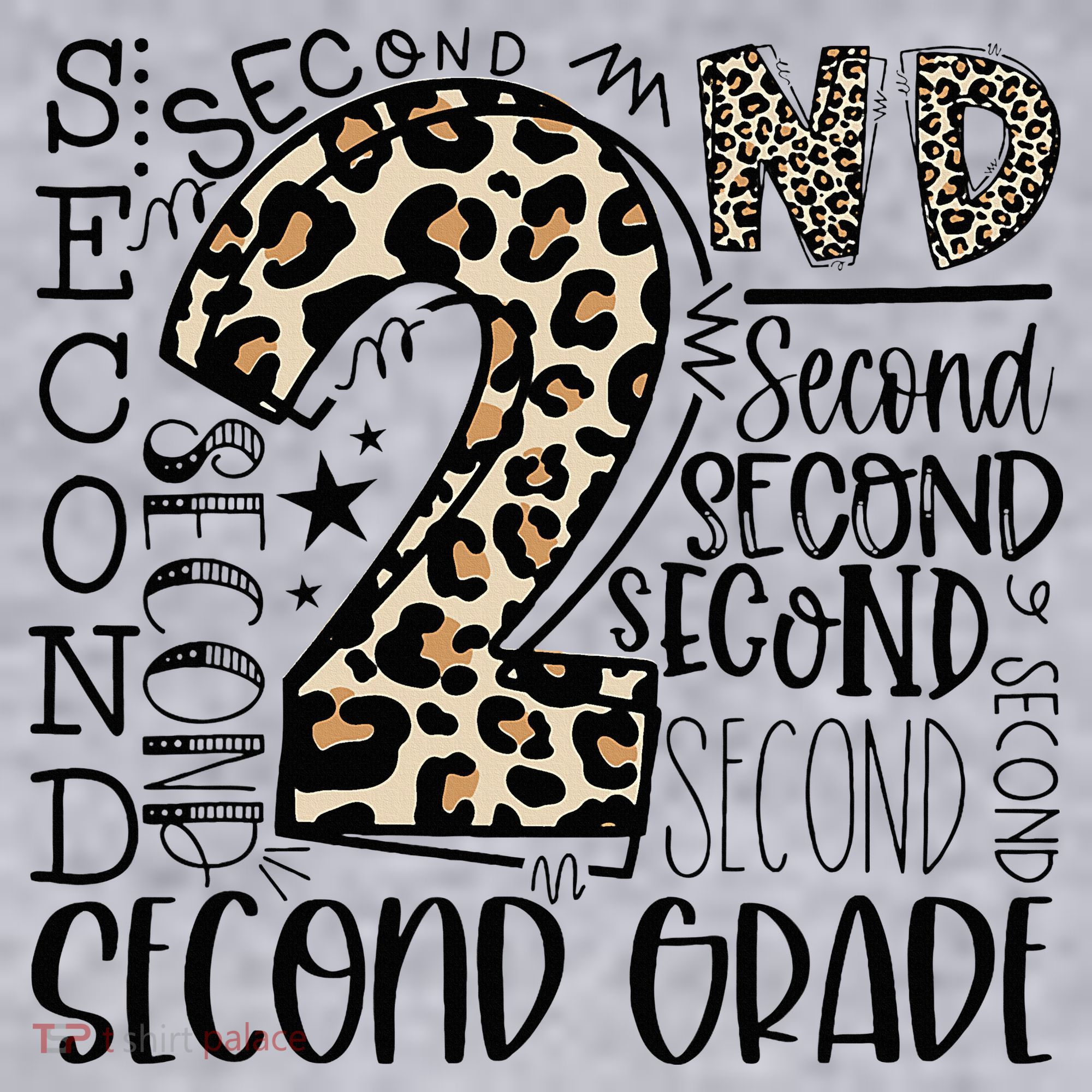 2nd Grade Typography Second Grade Teacher Back To School Women's Sweatshirt