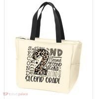 2nd Grade Typography Second Grade Teacher Back To School Tote Bag thumb 3