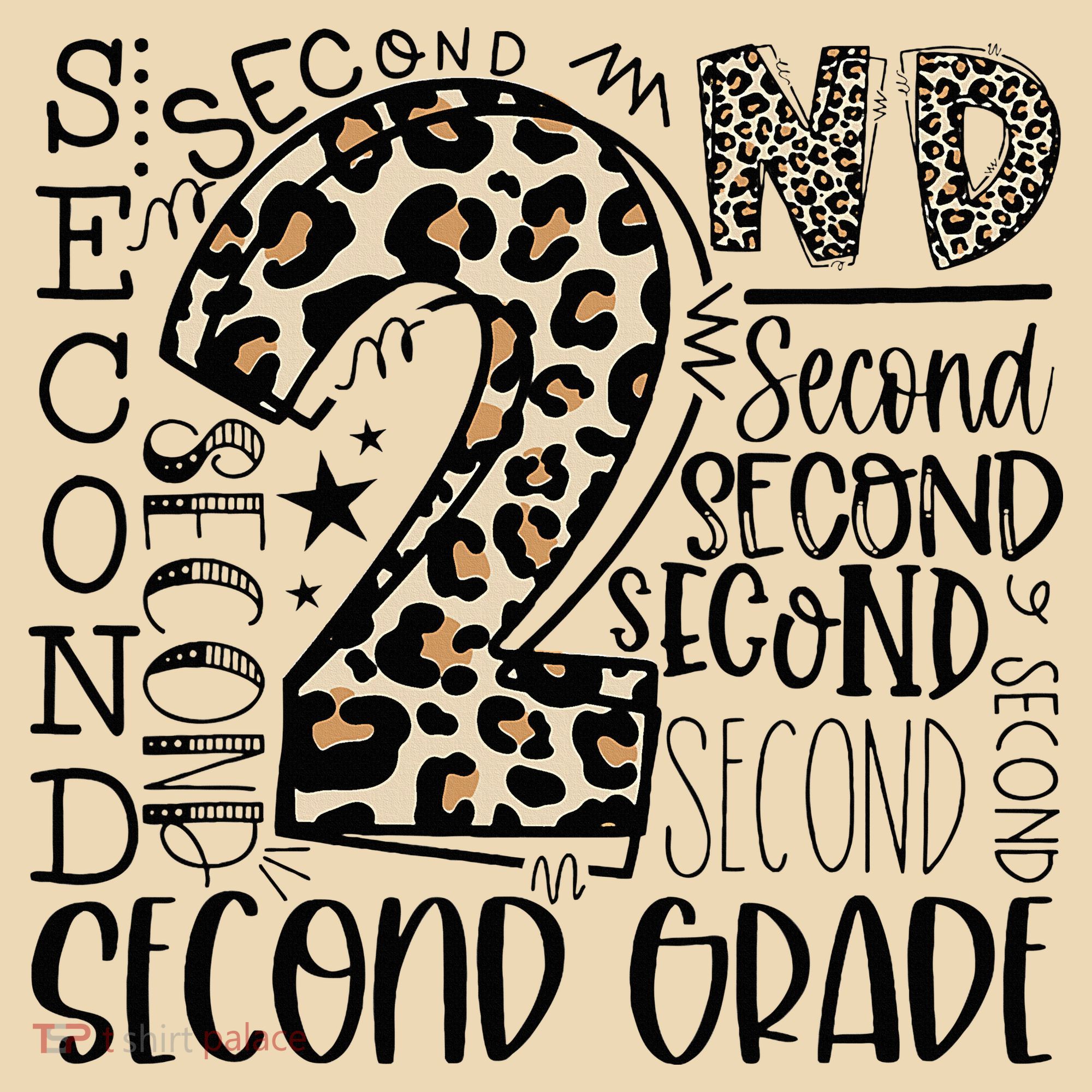 2nd Grade Typography Second Grade Teacher Back To School Tote Bag