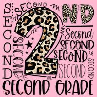 2nd Grade Typography Second Grade Teacher Back To School Coaster thumb 2