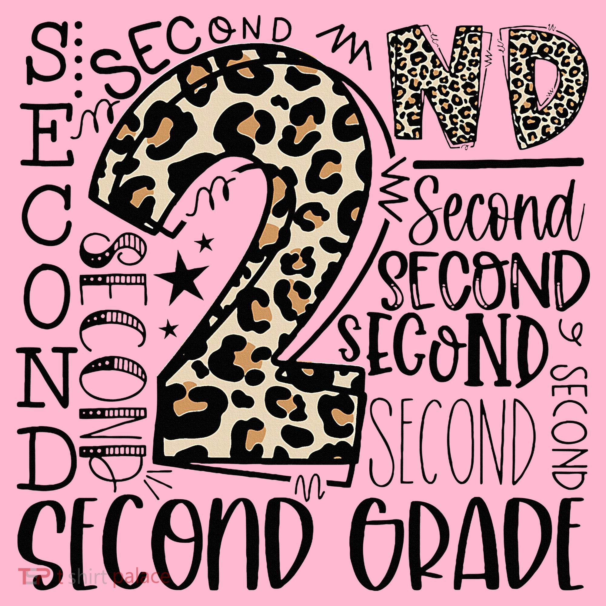 2nd Grade Typography Second Grade Teacher Back To School Coaster