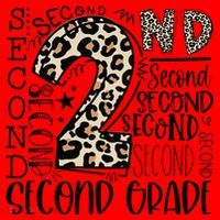 2nd Grade Typography Second Grade Teacher Back To School Santa Hat thumb 1