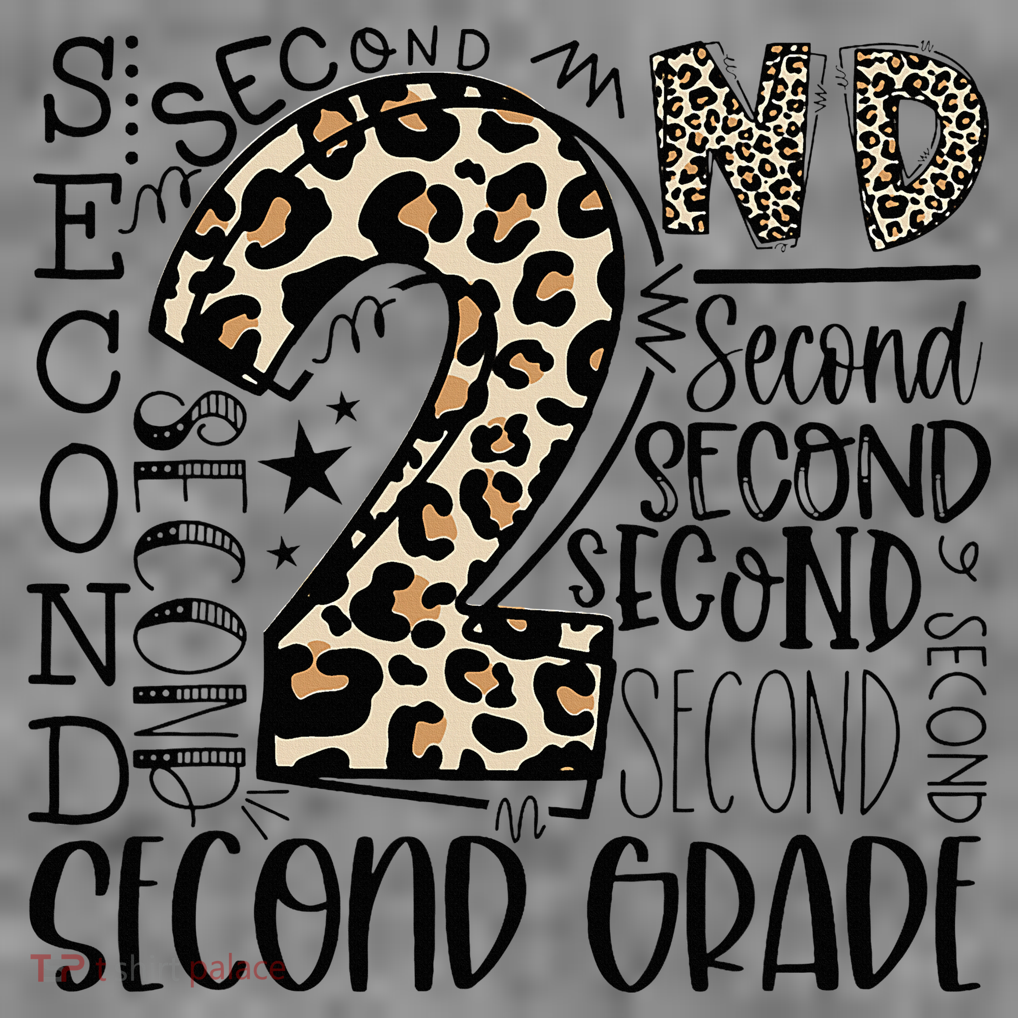 2nd Grade Typography Second Grade Teacher Back To School Toddler Hoodie