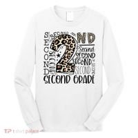 2nd Grade Typography Second Grade Teacher Back To School Long Sleeve Shirt thumb 0