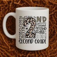 2nd Grade Typography Second Grade Teacher Back To School Coffee Mug thumb 2