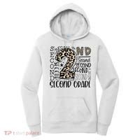 2nd Grade Typography Second Grade Teacher Back To School Women's Hoodie thumb 0