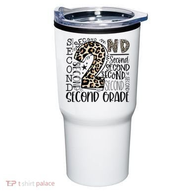 2nd Grade Typography Second Grade Teacher Back To School Tumbler