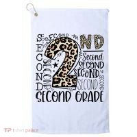 2nd Grade Typography Second Grade Teacher Back To School Golf Towel thumb 0