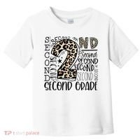 2nd Grade Typography Second Grade Teacher Back To School Toddler T-Shirt thumb 0