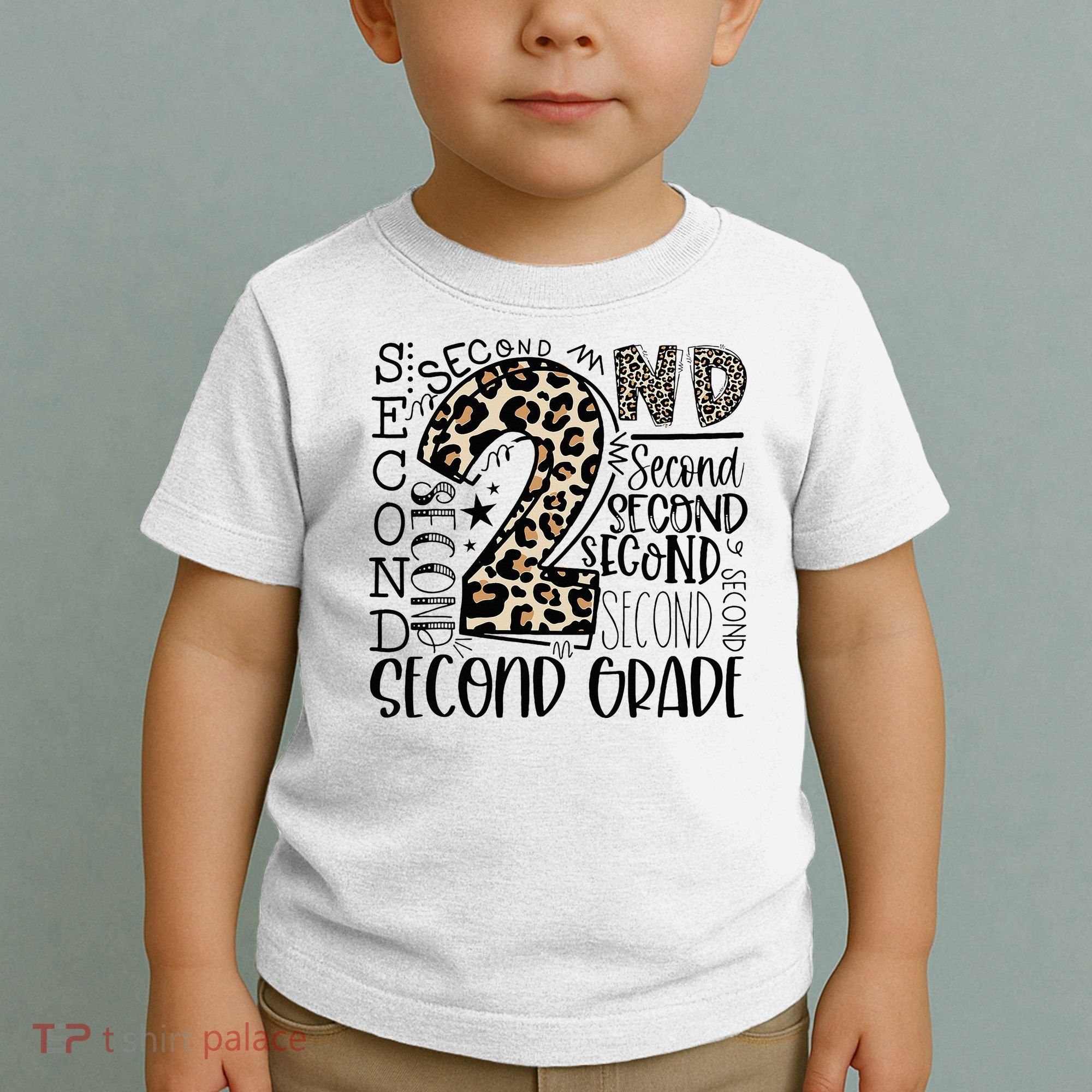 2nd Grade Typography Second Grade Teacher Back To School Toddler T-Shirt