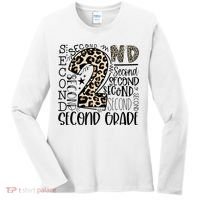 2nd Grade Typography Second Grade Teacher Back To School Women's Long Sleeve Shirt thumb 0