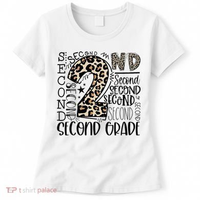 2nd Grade Typography Second Grade Teacher Back To School Women's T-Shirt