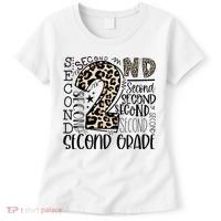 2nd Grade Typography Second Grade Teacher Back To School Women's T-Shirt thumb 0