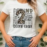 2nd Grade Typography Second Grade Teacher Back To School Women's T-Shirt thumb 2