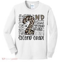 2nd Grade Typography Second Grade Teacher Back To School Kids Long Sleeve Shirt thumb 0