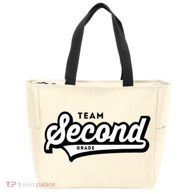 2nd Grade Team School Teacher Second Baseball Style Tote Bag