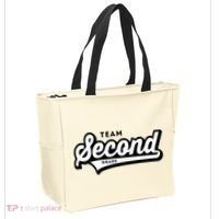 2nd Grade Team School Teacher Second Baseball Style Tote Bag thumb 2