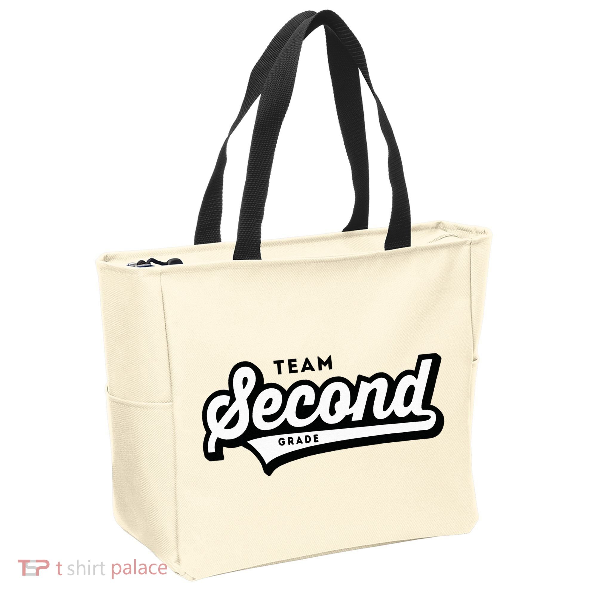 2nd Grade Team School Teacher Second Baseball Style Tote Bag