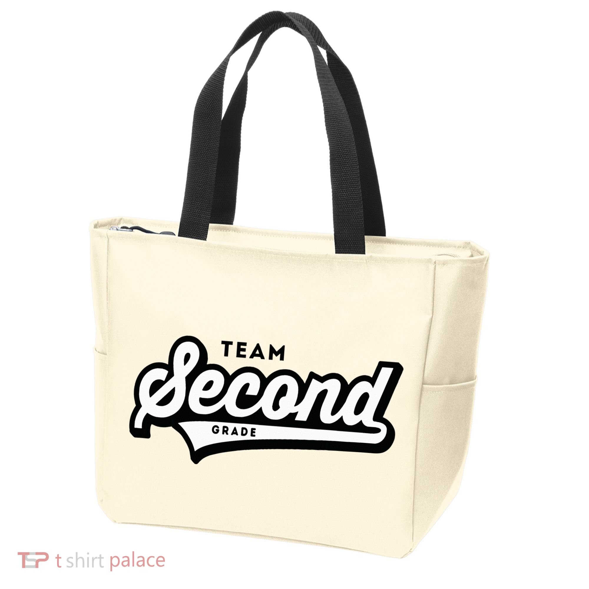 2nd Grade Team School Teacher Second Baseball Style Tote Bag