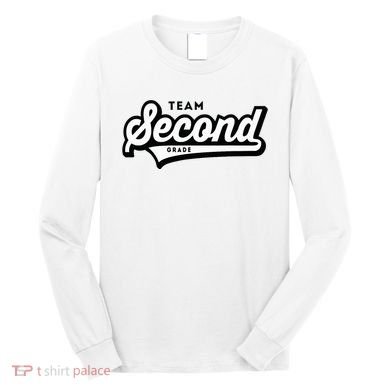 2nd Grade Team School Teacher Second Baseball Style Long Sleeve Shirt
