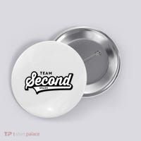2nd Grade Team School Teacher Second Baseball Style Button thumb 0