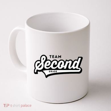 2nd Grade Team School Teacher Second Baseball Style Coffee Mug