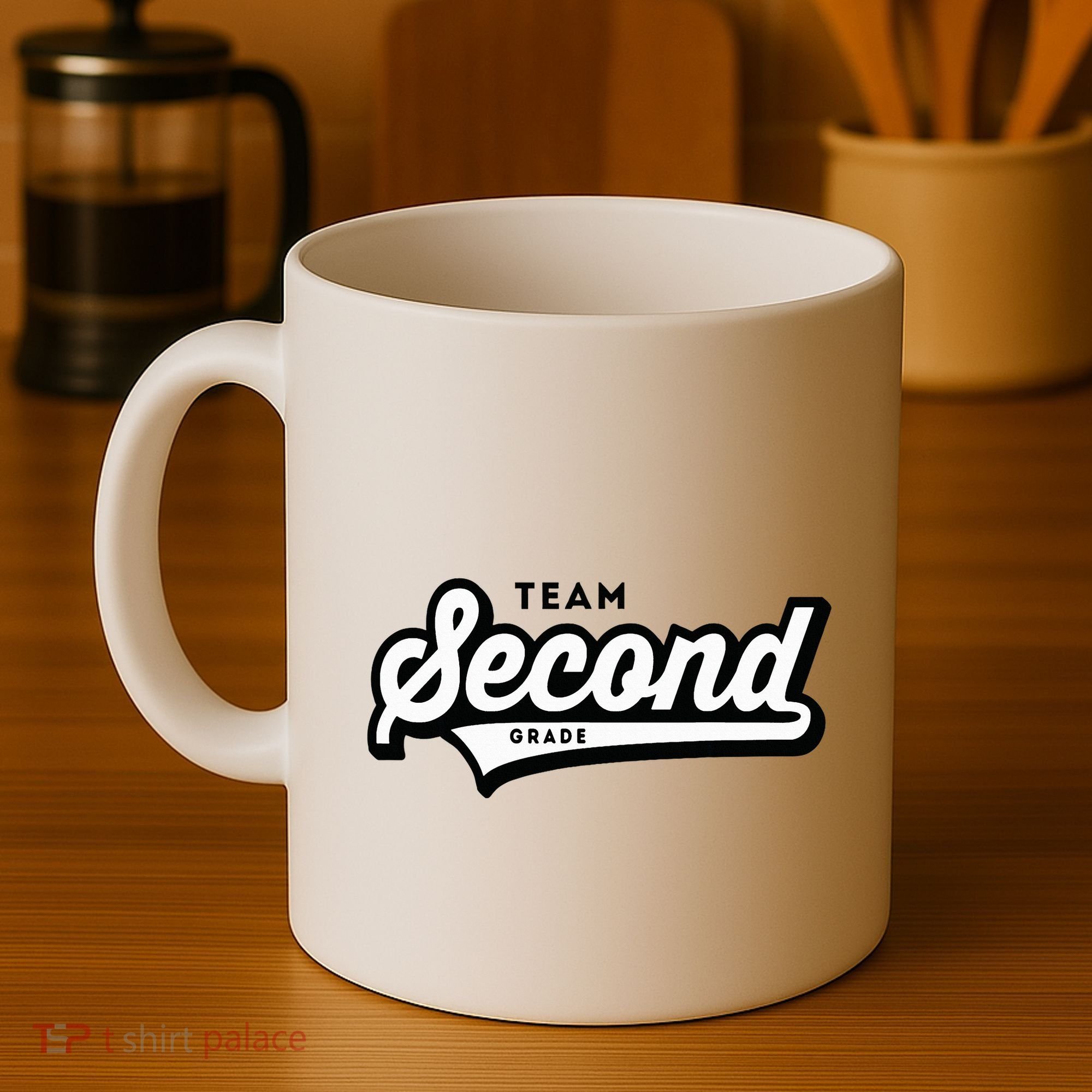 2nd Grade Team School Teacher Second Baseball Style Coffee Mug