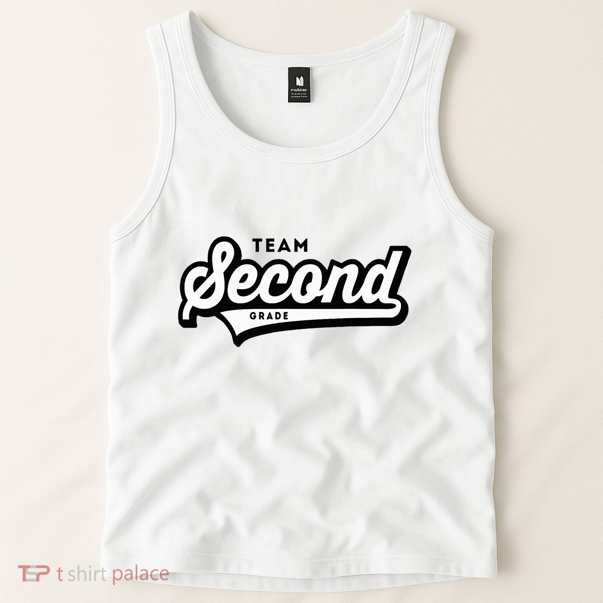 2nd Grade Team School Teacher Second Baseball Style Tank Top