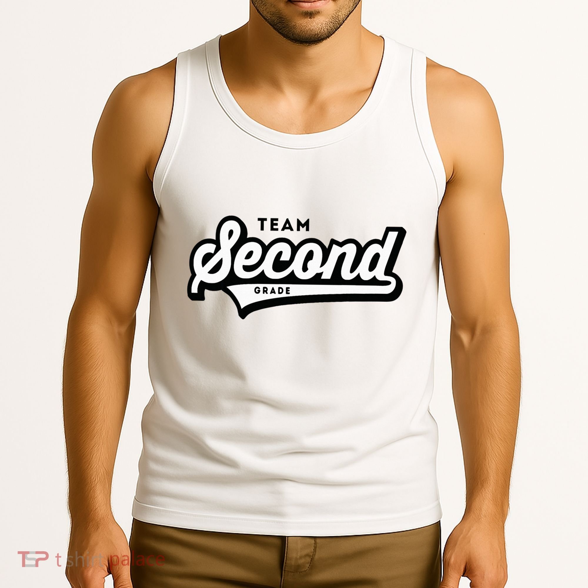 2nd Grade Team School Teacher Second Baseball Style Tank Top
