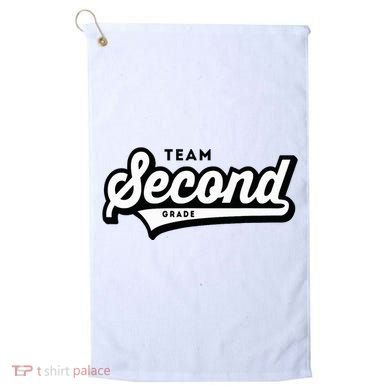 2nd Grade Team School Teacher Second Baseball Style Golf Towel